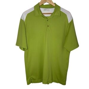 Vintage Nike Polo Shirt Men’s Medium Golf Fit Dry Green White Outdoor Classic